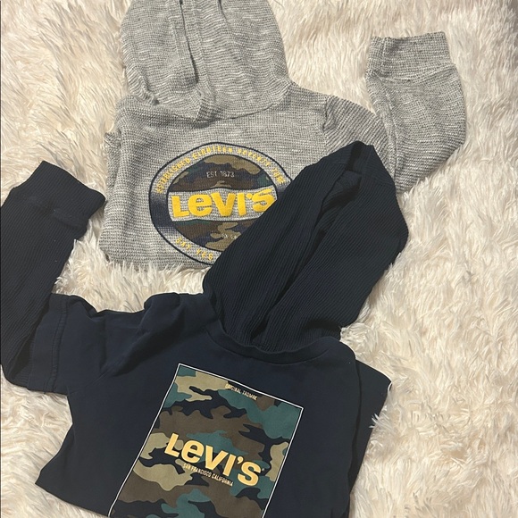 Levi's Kids Camouflage Hoodie Bundle - Gray and Navy - Picture 1 of 3